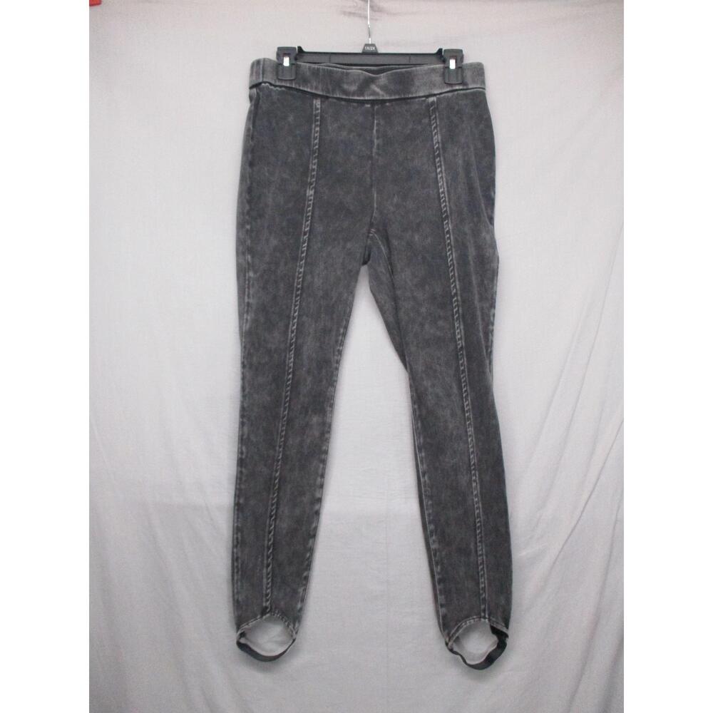 LOGO Lori Goldstein Womens Acid Wash Stirrup‎ Jegging Pants Size  6P